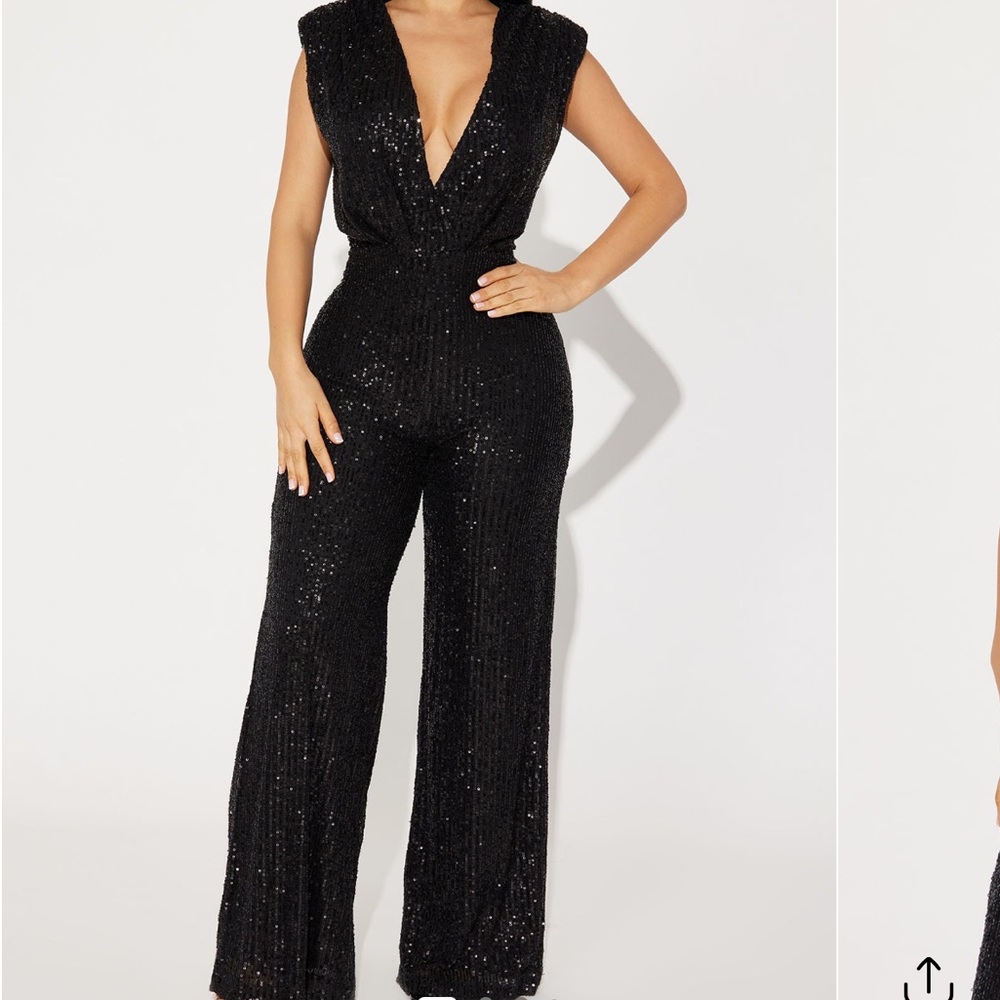 Black sparkles romper